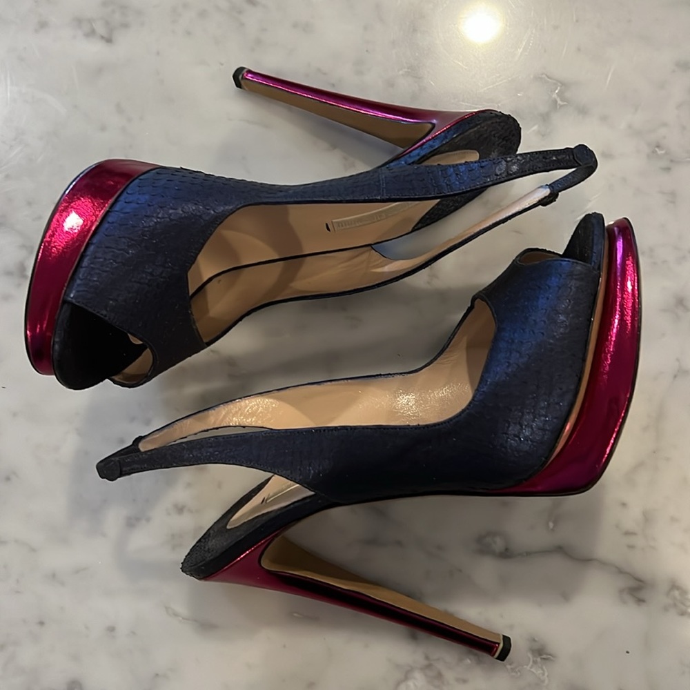 Nicholas Kirkwood Python Platform Slingback Pump - image 8